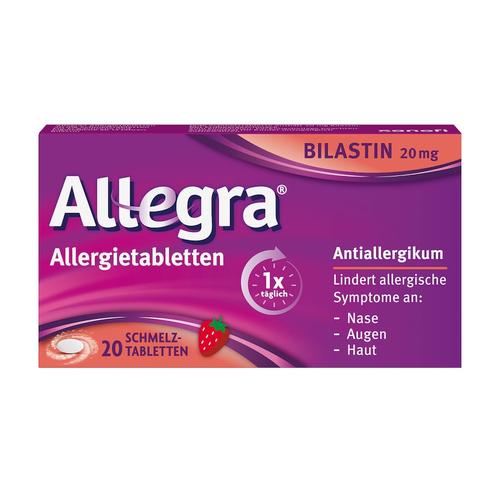 Allegra - Allergietabletten 20 mg Schmelztabletten Allergiemittel zum Einnehmen