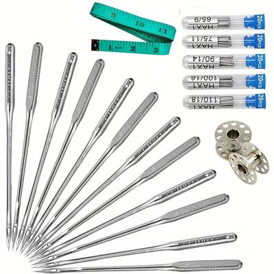 TEMU 100pcs Sewing Machine Needles, Universal Sewing Machine Needle For Singer, Brother, Janome, Varmax, Needles For Sewing Machine With Sizes Hax1 65/9, 75/11, 90/14, 100/16, 110/18