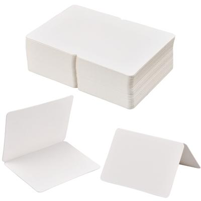 100 Sheets Folding Cards Blank, Blank Folding Cards 10 X 14 Cm/3.9 X 5.5inch, Folding Cards With Rounded Corner, Craft Diy Gift Greeting Cards Seating Cards For Christmas Birthday Invitation