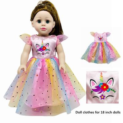 18 Inch Doll Clothes Accessories, Unicorn Pattern ...
