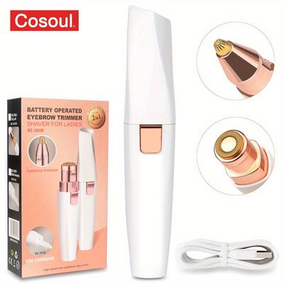 2 In 1 Facial Shaver Electric Face Hair Trimmer Epilator Lip Hair Removal Electric Eyebrow Trimmer Rechargeable