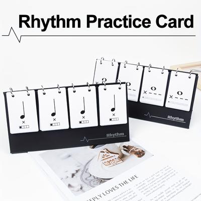 TEMU Rhythm Practice Card Visual Practice Card Note Training Card Music Teaching Props For Musical Instrument Piano Drum