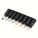8pcs Ac Jack Plug Adapter 5.5x 2.1 Mm Female Connectors To 6.3 6.0 5.5 4.8 4.0 3.5mm 2.5 2.1 1.7 1.35mm Power Adaptor