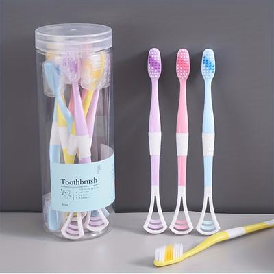 8pcs Bamboo Charcoal Toothbrush And Tongue Scraper...
