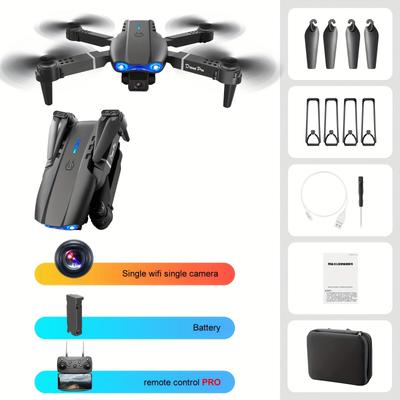 E99 Drone With Camera, Foldable Rc Drone, Remote Control Drone Toys For Beginners Men's Gifts, Indoor And Outdoor Affordable Uav, Christmas Halloween Thanksgiving Gift