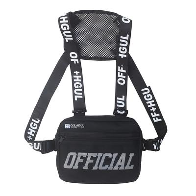 TEMU Fashion Chest Bag For Men, Hip Hop Chest Rig Vest Bag, Chest Bags For Travel Hiking Outdoor Sports Image