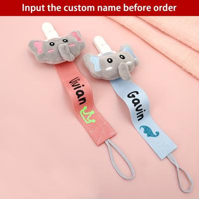 Custom Pacifier Clip With Name, Personalized Kawai...