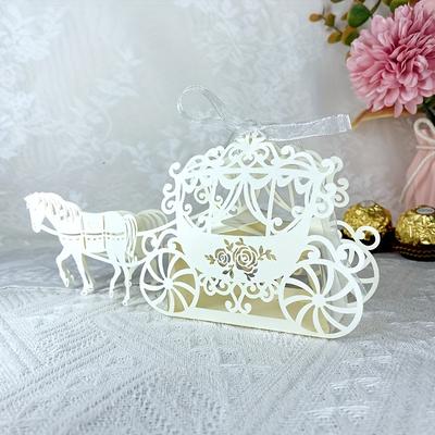 TEMU 50pcs, Groom And Bride Candy Box, Guest Gift Box, Wedding Party Gift Box, Wedding Party Anniversary Decoration Supplies, Wedding Decoration