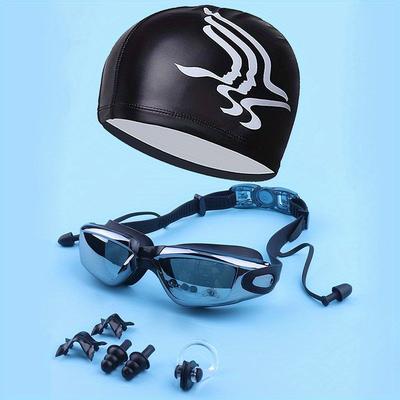 Women's Swimming Set - Portable Goggles, Nose Clip...