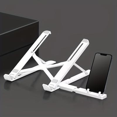 2-in-1 Multifunctional Laptop Stand Portable Storage Lifting Base Stand Folding Tablet Stand