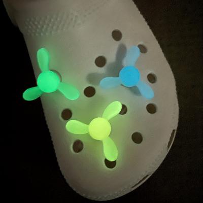 5pcs Luminous Windmill Shoe Charms For Clogs Garden Shoes Decoration, Diy Accessories For King's Day