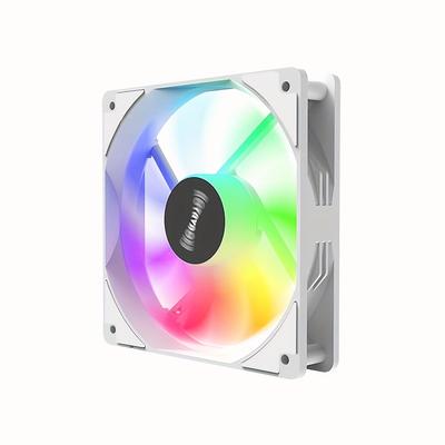 Desktop Host Computer Case Fan 12cm Silent Cooling Led Color Light Host Cooling Ventilation Decoration