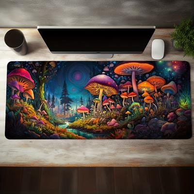 Mushroom Large Gaming Mouse Pad E-sports Office Keyboard Pad Computer Mouse Non-slip Computer Mat Gift For Teen/boyfriend/girlfriend