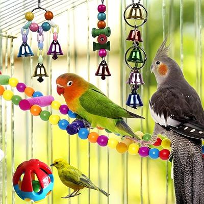 15pcs Bird Chewing Hanging Toys Set, Multicolored ...