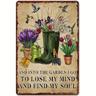 1pc, Garden Sign Garden Metal Signs Outdoor Flowers Tin Sign And Into The Garden I Go To Lose My Mind And Find My Soul Sign Garden Signs Decorative Outdoor Garden Welcome Sign Gardening Sign 8x12 Inch