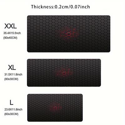 Anime Geometric Large Mouse Pad Computer Accessories Non Slip Mousepad Office Laptop Gamer Keyboard Mat Mouse Mat Rubber Desk Mat