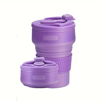 TEMU 1pc Bpa-free Food Grade Silicone Collapsible Water Cup, Portable Foldable Coffee Mug For Outdoor Sports, Camping, Travel