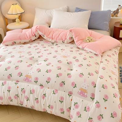 1pc Fresh Cute Comforter Insert - All Season Flora...