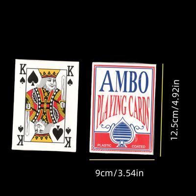 TEMU 1 Set Of 54 Extra Large Playing Cards - Double And Triple Size Wedding Cards For Advertising And Weddings Image