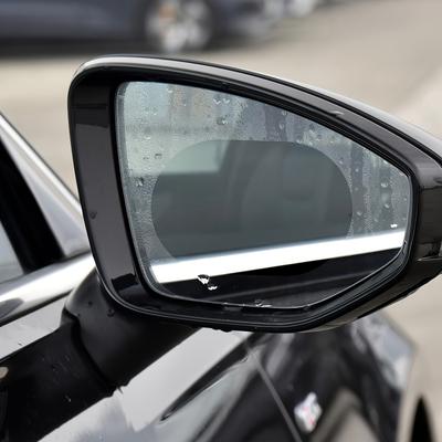 6pcs Car Rearview Mirror Side Window Rain Film, Side Glass Reflective Mirror Anti-fog Rain Sticker Film