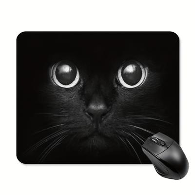 1pc Cat Eyes Mouse Pad, Rectangle Non-slip Rubber Mouse Pad For Computer Desk Laptop Office 9.5 X 7.9 Inch