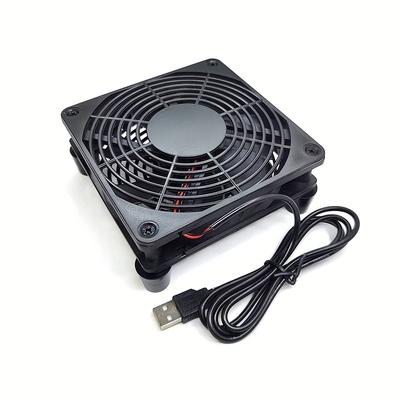120mm 12cm 5v Usb Silent Cooling Fan With Protective Mesh And Bracket Suitable For Routers, Tv Boxes, And Computer Cases Fan