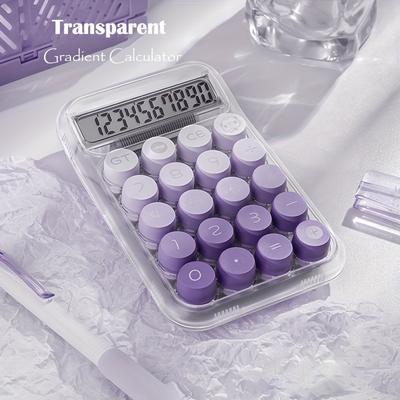 1pc 10-digittransparent Cute Calculator, Cute Cand...