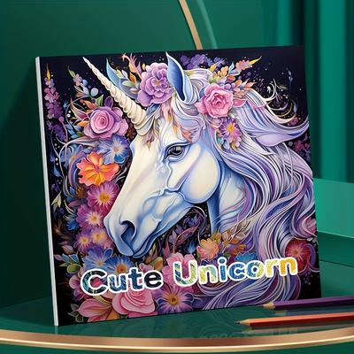 (high-quality, Upgraded Version, Thickened Paper With 22 Pages) A Lovely Unicorn Coloring Book, Perfect For Holiday And Birthday Party Gifts.