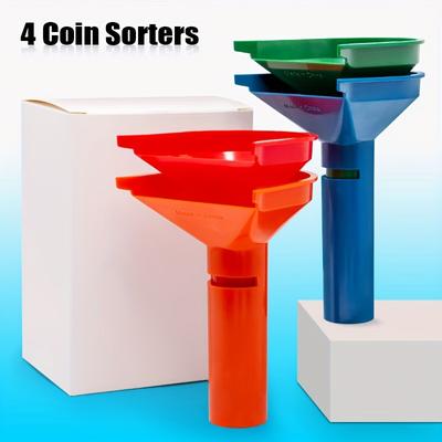 Coin Sorter Tubes Counters & Coin Wrappers For Coin Storage - Organize And Count Coins Easily With Included Assorted Coin Wrapper