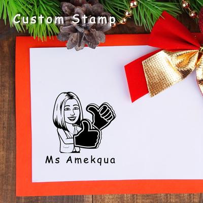 Custom Picture Stamp Teacher Encourage Seals Diy I...