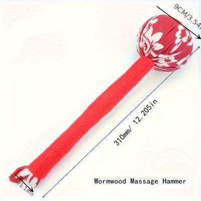 1pc Wormwood Health Hammer, Meridian Massage Stick, Handheld Whole Body Massage Whack, Home Meridian Beat