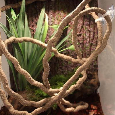 TEMU Flexible 8-foot Reptile Vine - Realistic Jungle Climber For Lizards, & Geckos | Pu & Iron Habitat Decor