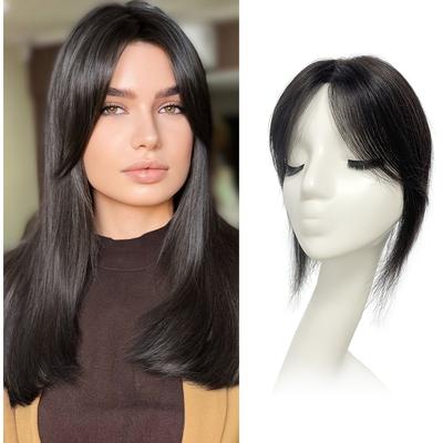 Human Hair Toppers For Women, Real Human Hair Piec...