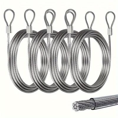 4pcs 12ft 2mm Wire Rope, 1/8