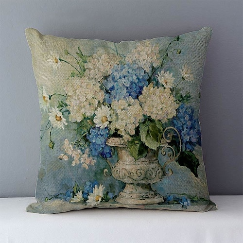 Vintage Pfau doppelseitiger Kissenbezug, 1 Stück, weicher Kissenbezug, Kissenbezug für Sofa, Schlafzimmer, Wohnzimmer, hochwertige Qualität, maschinenwaschbar Image