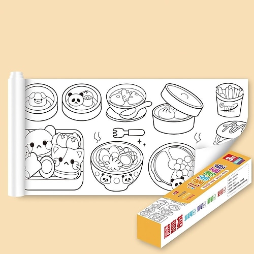 Bestes Weihnachtsgeschenk Kinderzeichenrolle leicht zu zerreißen mit Malpartner-12 Buntstifte 118''x118'' (300cmx300cm) Image