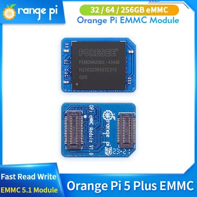 Orange Pi EMMC Module 32GB 64GB 256GB EMMC 5.1 Module for Orange Pi 5 Plus 3D NAND Fast Read Write