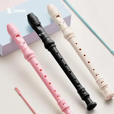 SWAN 8-hole treble Recorder A classroom instrument for beginners with cleaning rod A favorite