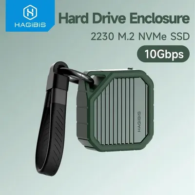 Hagibis 2230 M.2 NVMe SSD Enclosure USB 3.2 Gen 2 10Gbps to NVMe PCI-E M.2 SSD Case External SSD for