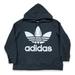 Adidas Tops | Adidas Originals L/S Trefoil Logo Hoodie Sweatshirt Women’s Large Black Pockets | Color: Black | Size: L