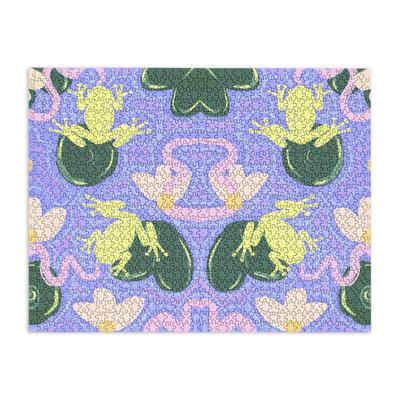 Leeya Makes Noise Feeling Froggy Periwinkle Blue Puzzle