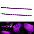 2x 12" 3528 SMD Strisce luminose a LED flessibili per auto da barca/camion/Suv/van/RV/ATV/UTV/rimorchio Rosso Viola Bianco Giallo Verde