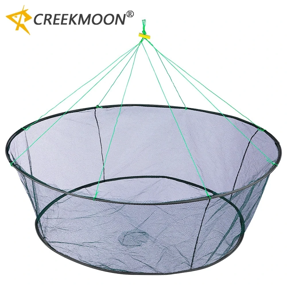 Faltbares Drop Net Angeln Kescher Krebse Garnelenfänger Garnelenköder Krabben Garnelen Pier Hafen Teich Mesh für vertikale Shore Image