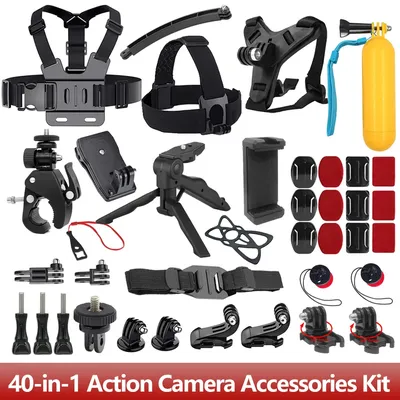 40-in-1 Action Kamera Zubehör Kits Für GoPro Hero 13 12 11 10 9 8 7 5 Insta360 X4 X3 X2 DJI Osmo Action 5 4 3 2 AKASO SJCAM