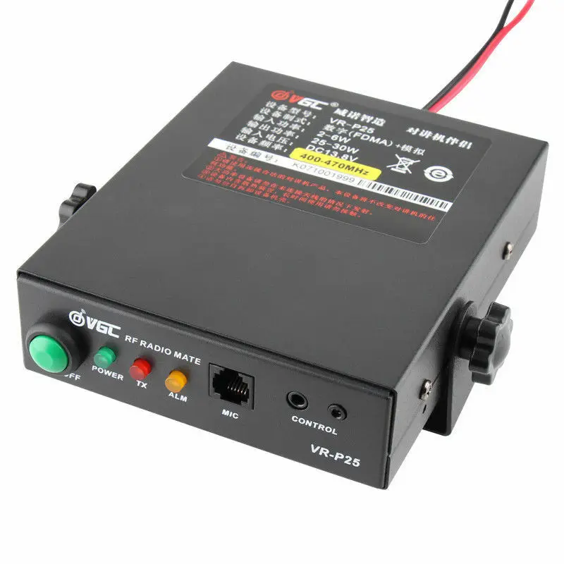 VR-P25D UHF 400 MHz-470 MHz VHF 136 MHz-174 MHz Ham RF Radio Leistungsverstärker DMR für Interphone Walkie-Talkie mit Mikrofon Image