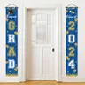 Happy Graduierung Thema Tür Couplets Banner Glückwunsch Grad Veranda hängen Zeichen für Home