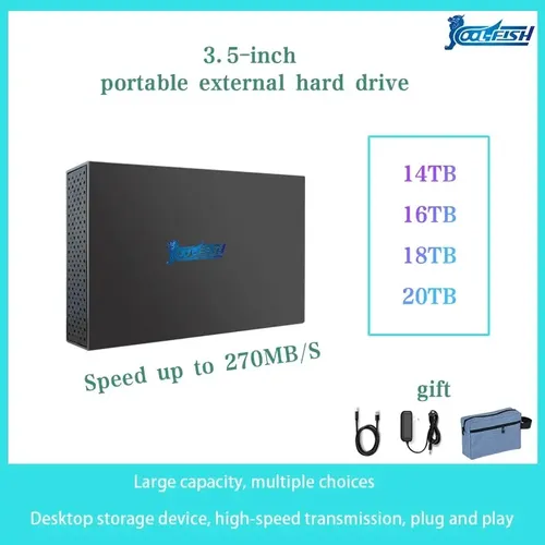 Coolfish externe Festplatte HDD14TB 16TB 18TB 20TB externe Festplatte 3 5 Zoll externe Festplatte