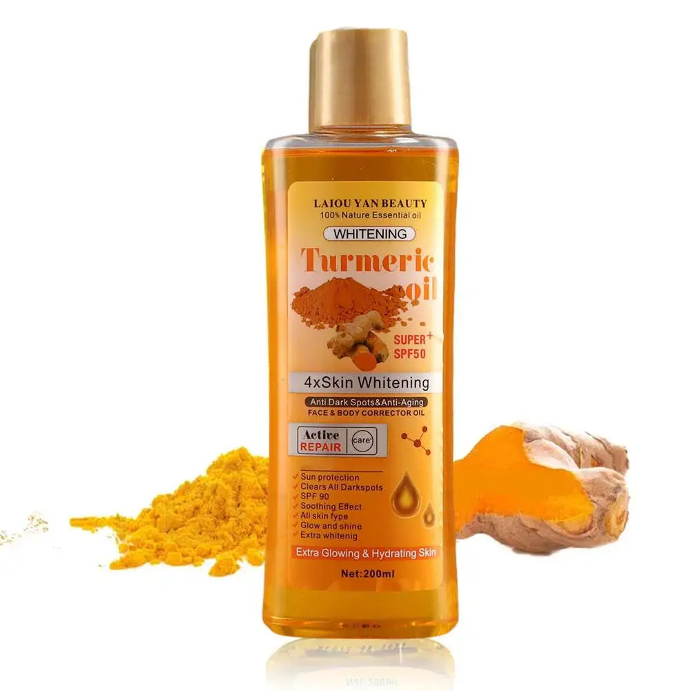 Huile essentielle de curcuma Massage du visage corps diffuseur hydratant aromathérapie visage soins du corps lissage corps visage soins de la peau 200ml