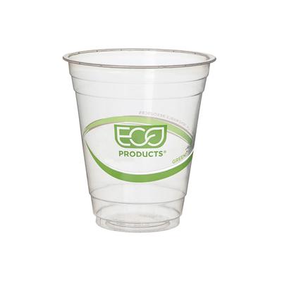 Eco Products EP-CC12-GS 12 oz GreenStripe Disposable Cold Cup - PLA, Clear