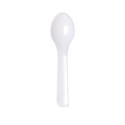 Eco Products EP-S016 3" Plantware Disposable Tasting Spoon - PLA, White